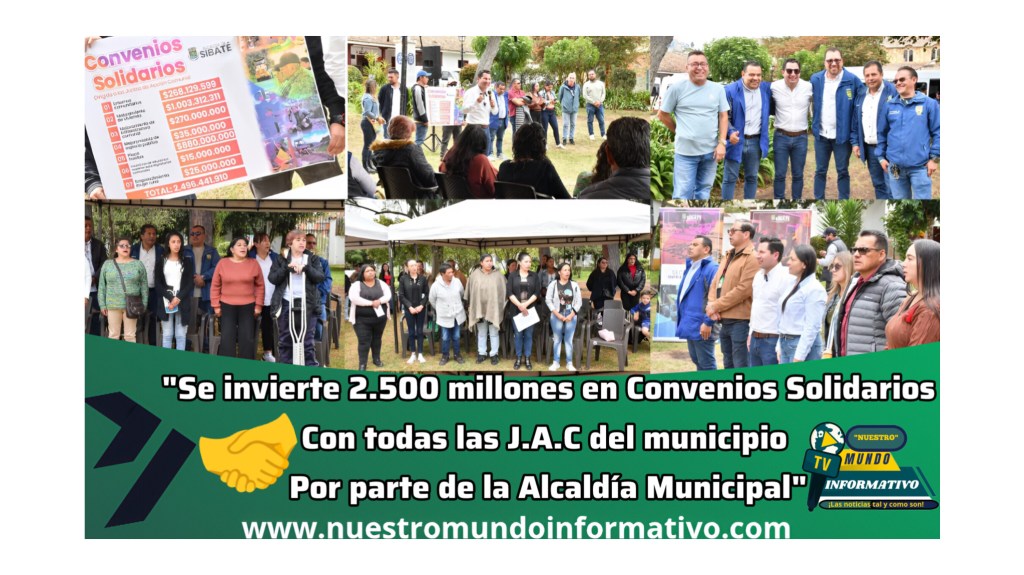 «Se invierte 2.500 millones en Convenios Solidarios con todas las J.A.C del municipio por parte de la Alcaldía&nbsp;Municipal»